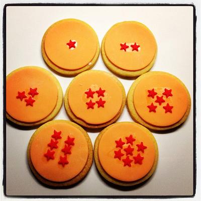 Dragonball Cookies - Cake by Janine Lister