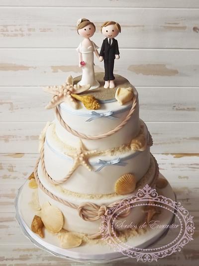 A beach wedding - Cake by Sonhos de Encantar by Sónia Neto
