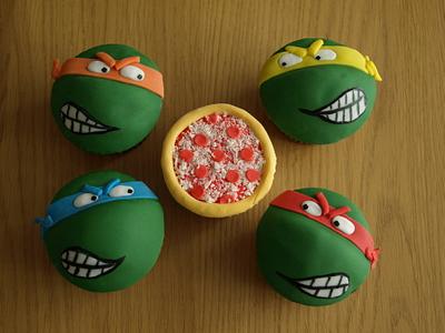 TMNT Cupcakes - Cake by Cathy's Cakes