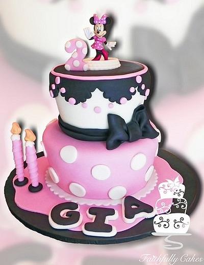 Gia Lopez 2nd Minnie Birthday Cake - Cake by FaithfullyCakes