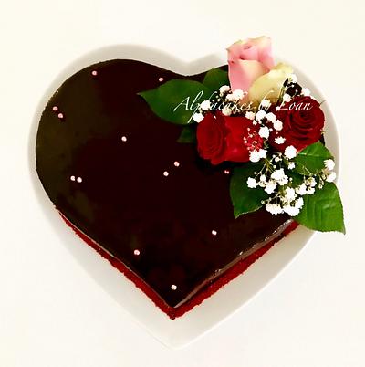 Love heart ❤️ - Cake by AlphacakesbyLoan 