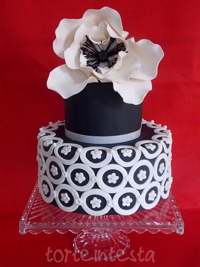 Bride in black and white - Cake by Torteintesta di Silvia Riboldi