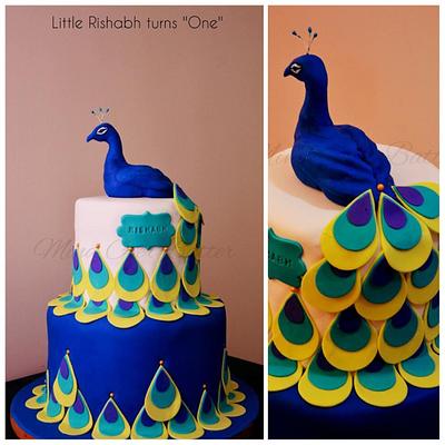 Beautiful colours of a peacock!!! - Cake by Aarti rajkumar