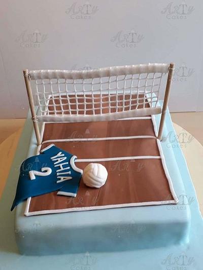 Volleyball cake - Cake by Arty cakes