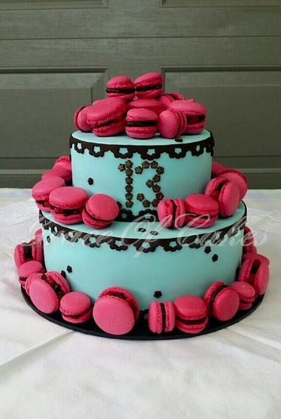 Macaron anyone? - Cake by Grace Of Cakes