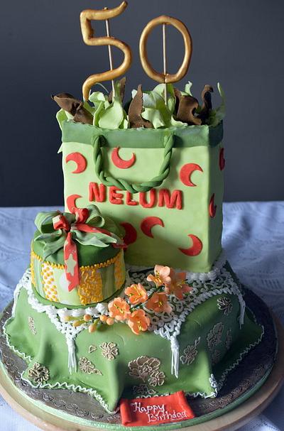 50 th Birthday cake - Cake by Inoka (Sugar Rose Cakes)