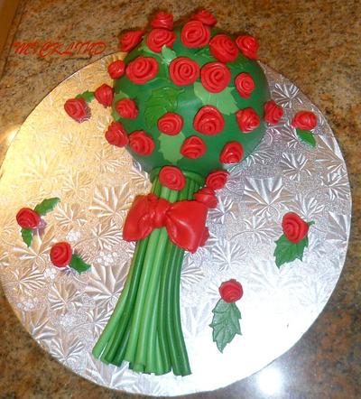 A simple bouquet cake for my lovely husband - Cake by Linda