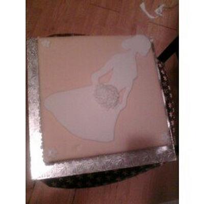 Bridal Display Cake  - Cake by jujucakes