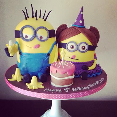 Minion party cake! - Cake by Cakes by Nohaila