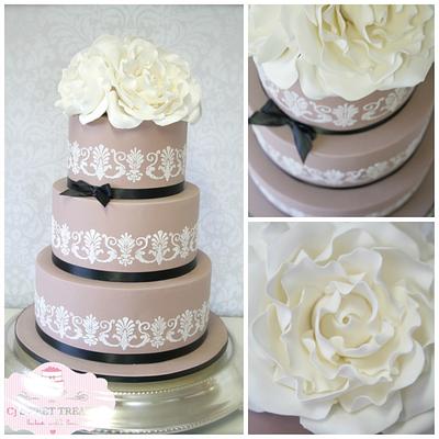 Latte Wedding Cake - Cake by cjsweettreats