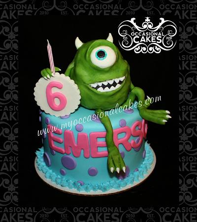 Monsters Inc - Mike Wizowski - Cake by Occasional Cakes