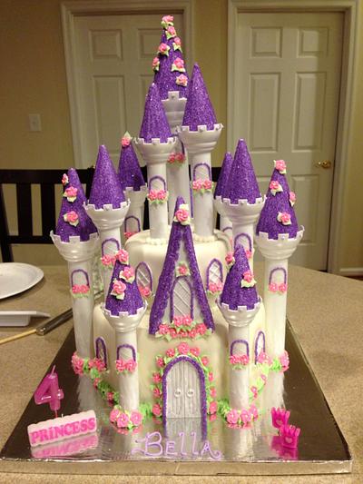 Princess Castle - Cake by Sugared Tiers 