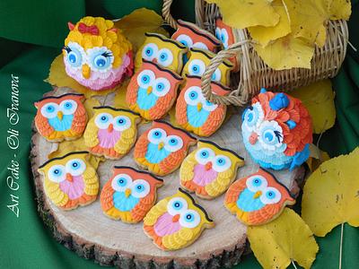 Twin owls - Cake by Oli Ivanova