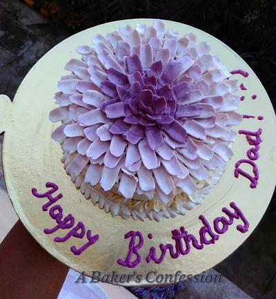 Chrysanthemum cake - Cake by Janannie Rangaswamy