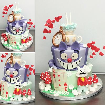 Alice in Wonderland - Cake by elisabethcake 