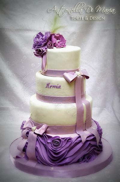ruffles in lilac - Cake by Antonella Di Maria