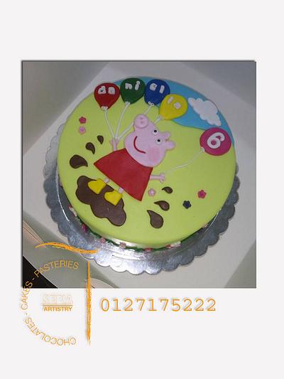 Peppa pig cake  - Cake by sepia chocolate