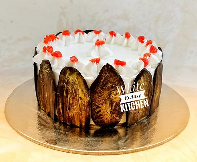 Black Forest cake with Chocolate Shards - Cake by Shwetha