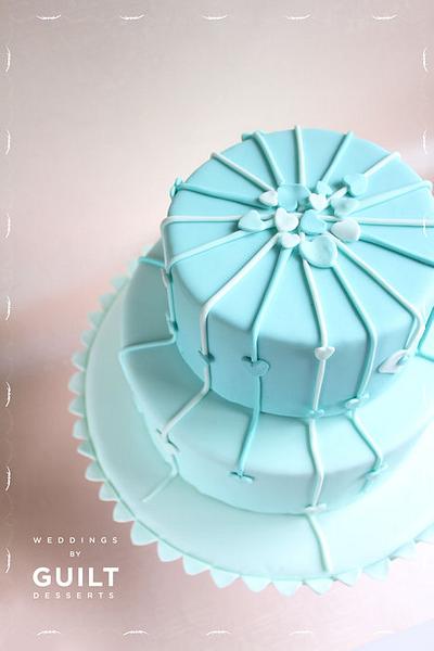 Rain Hearts Romantic Cake - Cake by Guilt Desserts