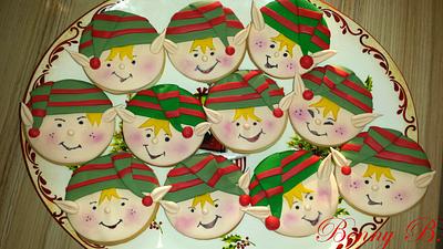 Christmas elves cookies - Cake by Benny's cakes