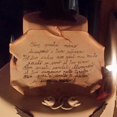 Gothic wedding cake - Cake by Elena
