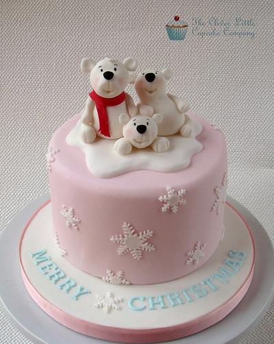 Polar Bear Christmas Cake - Cake by Amanda’s Little Cake Boutique