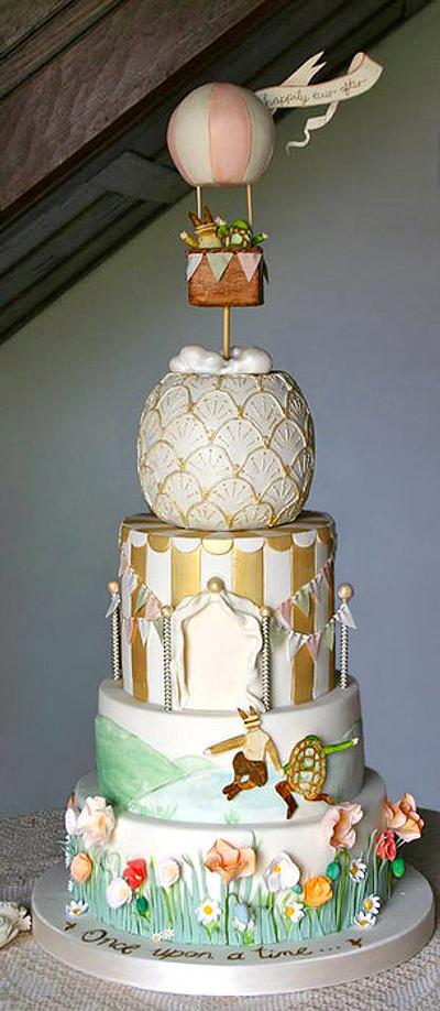 Whimsical Hot Air Balloon Wedding Cake - Cake by Sada Ray
