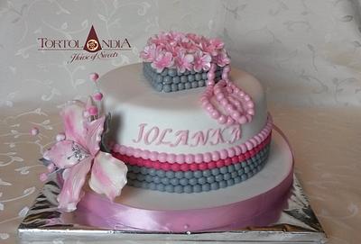 Birthday cake for Jolanka - Cake by Tortolandia