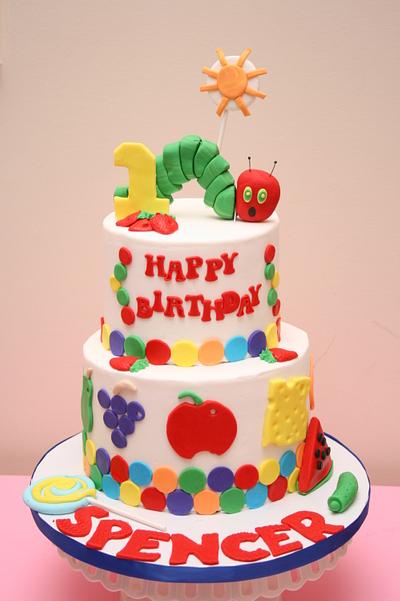 Very Hungry Caterpillar - Cake by Sweet Cravings Toronto