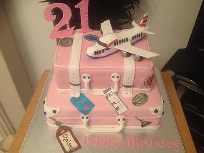 Suitcase cake - Cake by Suzanne