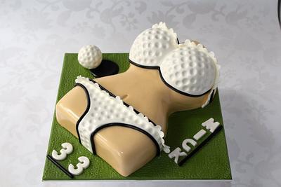 Golf bikini cake - Cake by RED POLKA DOT DESIGNS (was GMSSC)