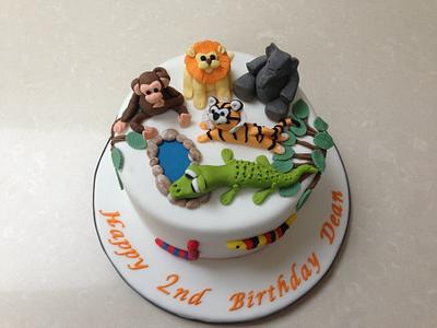 Jungle Animal Cake - Cake by Tracy's Cake Chic