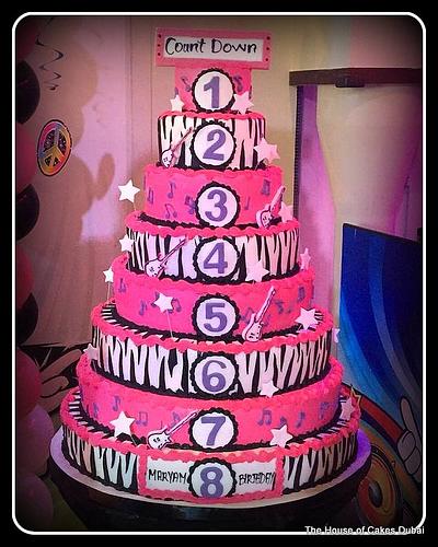 8 tier rock star cake - Cake by The House of Cakes Dubai