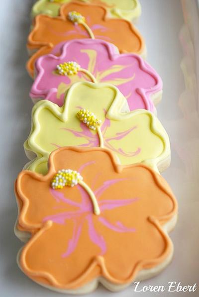 Hibiscus Cookies! - Cake by Loren Ebert