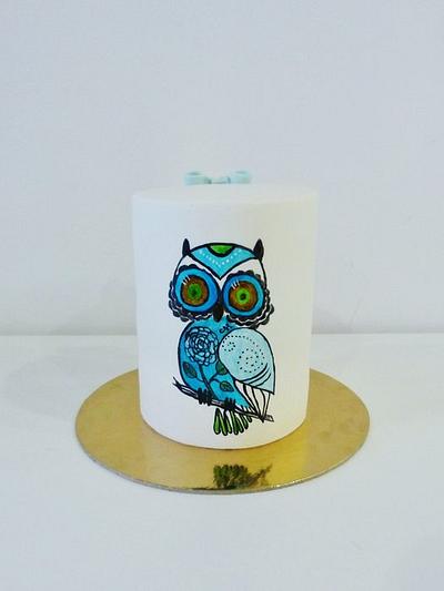 Owl cake - Cake by Margarida Abecassis