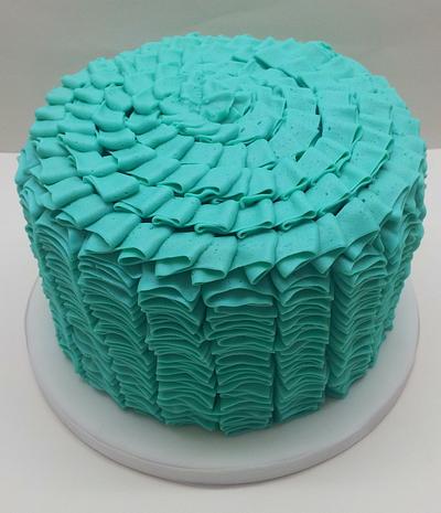 Buttercream Ruffles - Cake by Sarah Poole
