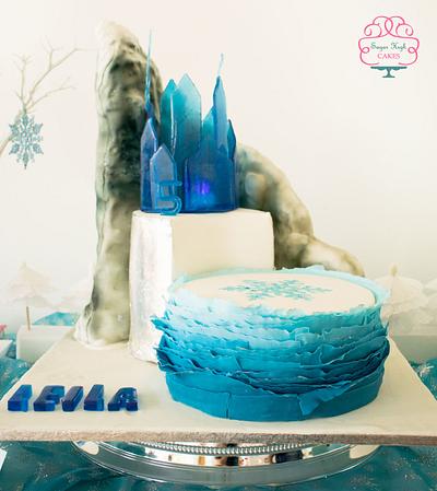 Disney Frozen North Mountain Cake - Cake by Sugar High Cakes