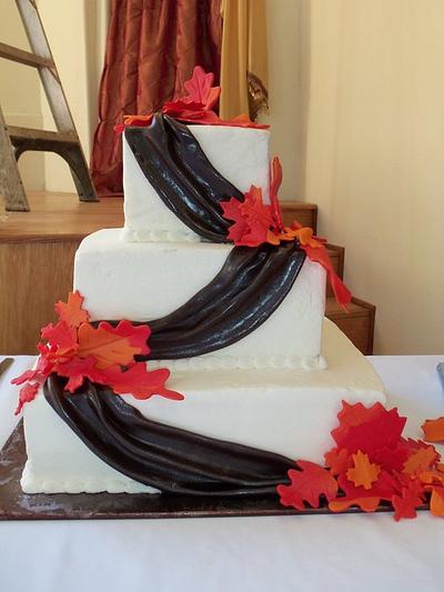 Lovins Fall Wedding - Cake by Jennifer C.