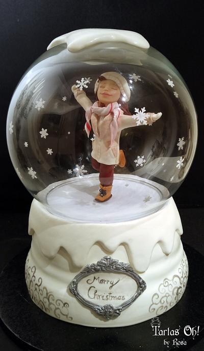 Snow globe musical cake (CPC Christmas Collaboration) - Cake by Rosa Guerra (Tartas Oh by Rosa)