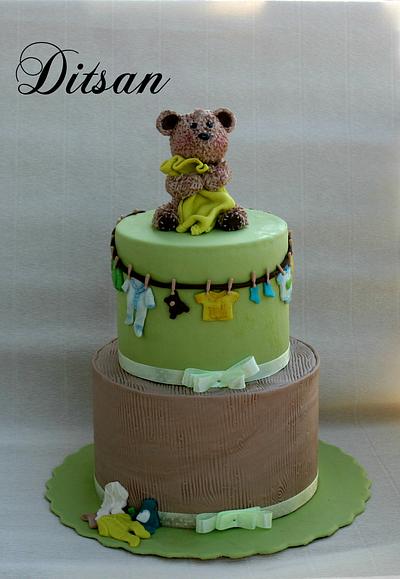  cake with a bear - Cake by Ditsan