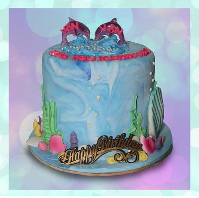 Dolphin Cake - Cake by MsTreatz