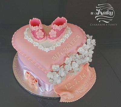 Krstinová torta pre dievčatko - Cake by Katka