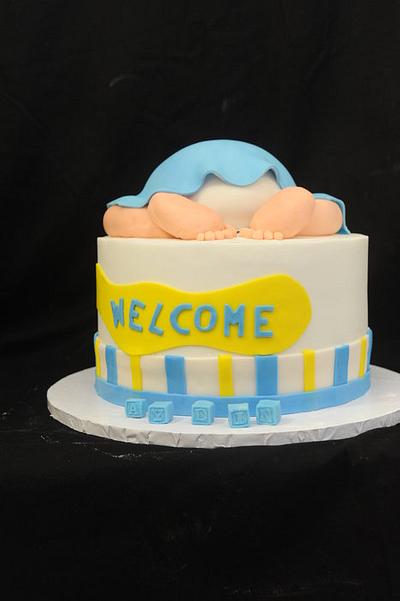 Baby Bottom Cake - Cake by Sugarpixy