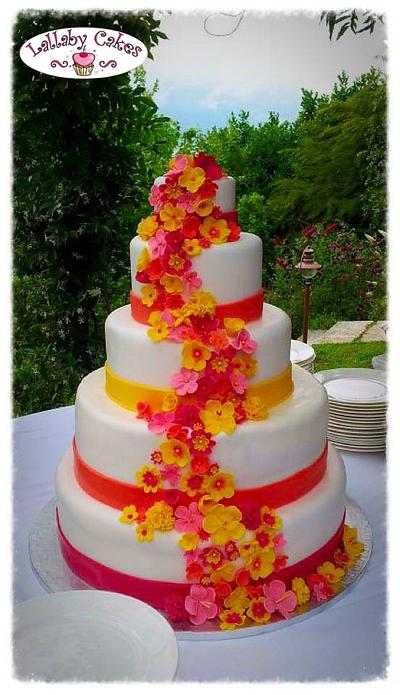 gipsy chic wedding cake - Cake by ilaria pelucchi