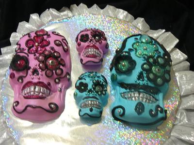 family of the day of the dead - Cake by gail