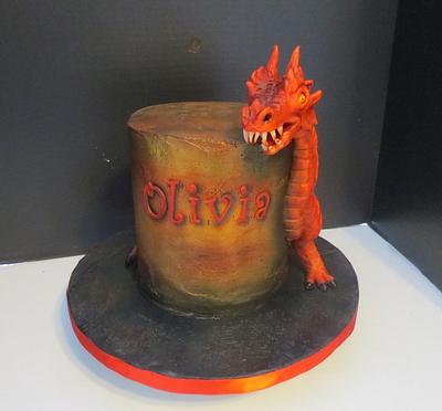 Wingsy the Dragon Cake - Cake by JulieFreund