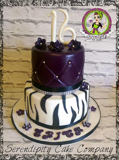 sweet 16  - Cake by Serendipity Cake Company 