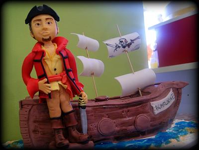 Ship with captain - Cake by Georgiana