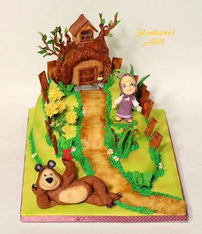 Masha and the Bear - Cake by Alll 