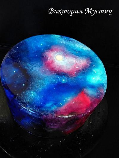 cosmos hand-painted - Cake by Victoria